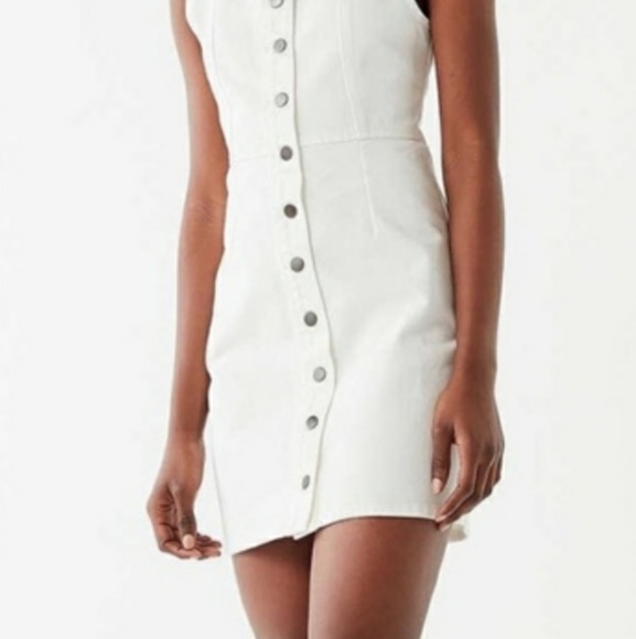 Urban Outfitters Dresses & Skirts - Urban Outfitters White Jean Dress Size 8